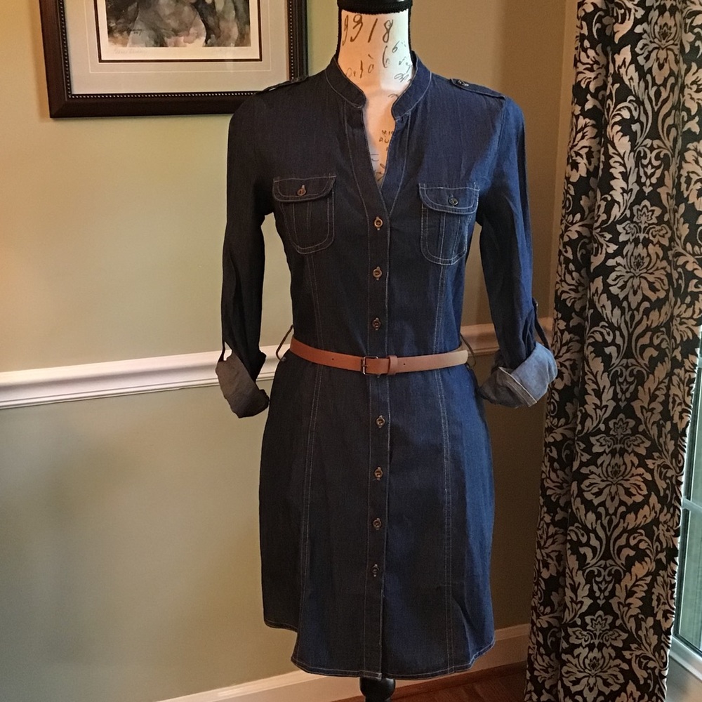 Timing Denim Shirtdress NWT